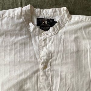 Ralph Lauren RRL & Co. White Henley Shirt (Sz M)